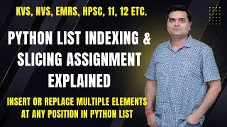 Python List Slicing Assignment Explained | Replace & Insert Multiple Elements at any position