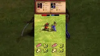 Elite Samurai vs Elite Woad Raider (AoE2) #Shorts