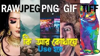 Image formats explained বিভিন্ন Image Format আর তার Use| RAW vs JPEG vs PNG vs GIF vs TIFF in Bangla