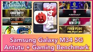 Antutu + Gaming Benchmark on Samsung Galaxy&nbsp;M34&nbsp;5G