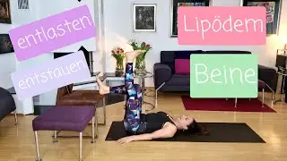 Lipödem-Workout - entlastende und entstauende Bewegungsübungen im Liegen mit einem Stuhl