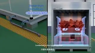 low Temperature Container Sludge Dryer Wastewater Treatment sludge drying machine dehydrator