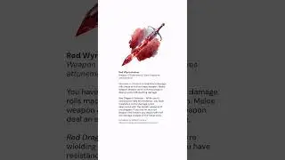 Red Wyrmcleaver &ndash; Free Magic Item #homebrew5e