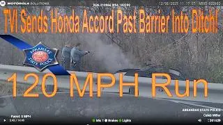 Honda Accord Flees on Shoulder at 120 MPH &mdash; Arkansas State Police End Chase With TVI