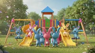 🌈 Rainbow Critters Building the Magical Playground &ndash; Fun Bunny Adventure for Kids!