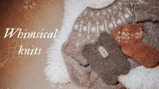 Knitting diary: a few whimsical knitted pieces + a garden update.