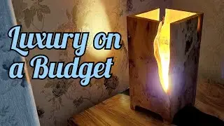 Создайте потрясающую живую кромку, лампу из тисового капа.