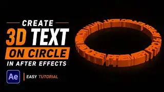 Create a Circular 3D Text Animation in After Effects | Easy Motion Graphics Tutorial (2026