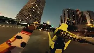 RIDING *WHEELIES* ALL THROUGH LOS ANGELES 😱 PT. 1