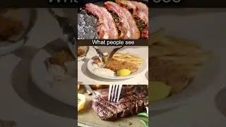 What people see vs What vegans see. 👀