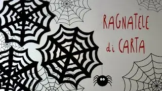 Tutorial Come fare le Ragnatele di CARTA per Halloween by Fantasvale