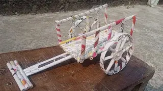 DIY Newspaper Bullock Cart | Easy Step-by-Step Guide to Make a Mini Bullock Cart at Home