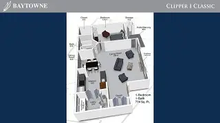 Baytowne Apartments - Clipper I Classic - 1 Bedroom, 1 Bath - Video Tour