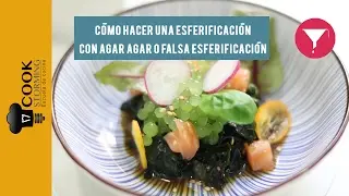Cómo hacer una esferificación con agar agar o falsa esferificación