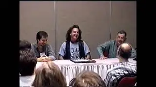 Russ Manning Tribute Panel, with Mike Royer, Bill Stout, and Dave Stevens (1999 Dum-Dum Convention)