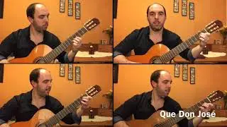 A don José. Pista para cantar con letra.