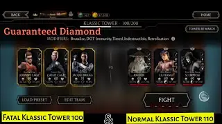 Fatal Klassic Tower 100 & Normal Klassic Tower 110 | Guaranteed Diamond Card & Rare Tower Equipment