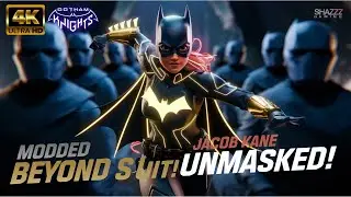 Gotham Knights MODDED Batgirl Beyond Suit! Epic Boss Reveal: Jacob Kane Unmasked 😱 | 4K Gameplay