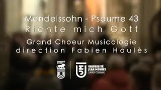 Extrait du concert de Noël - Mendelssohn - Psaume 43 Richte mich Gott