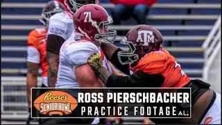 Watch Ross Pierschbacher during Senior Bowl practice