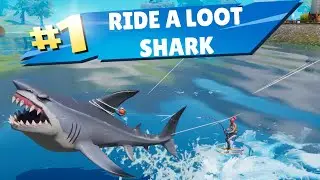 How to Ride a Loot Shark Fortnite Quick Challenge