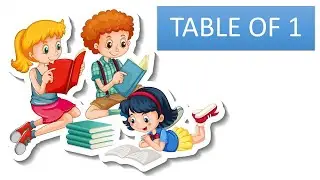 Table of 1 in English | 1 Table | Multiplication Tables English | Learning Video | DivuKids