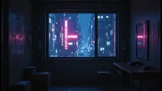 Neon Rain, Retro Cyberpunk inspired Lo-Fi Beats for Late Night Focus & Relaxation (2 Hours)