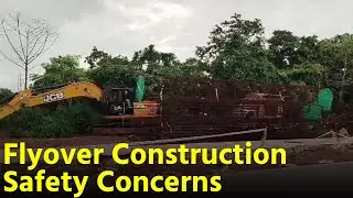Safety Lapses Amidst Ongoing Flyover Work At Porvorim Raise Concerns || Goa365 TV