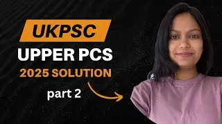UKPSC Upper PCS Previous Year Paper | Part 2 | for English Medium Students 