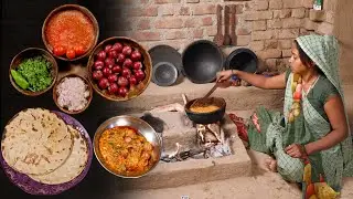 Stuffed Onion Recipe || આખી ડુંગળી અને ને બાજરીના રોટલા દેશી ચુલ્હા પર બનતું કાઠીયાવાડી શાક