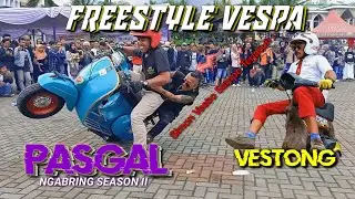 KEREEN‼️VESPA SEPOTONG BISA JALAN ❓Freestyle Vespa di Event PASGAL || BALAD STANK IBLIZ