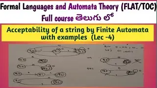 Acceptability of a string by Finite Automata in FLAT | TOC |Formal Languages and Automata Theory