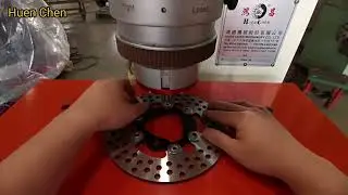 Radial Riveting Machine, HC-OR15S, Application for motor brake disc.