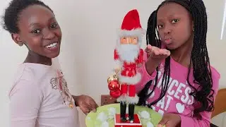 Making fake snow with my cousin 😍🥰 Christmas videos⛄🌨️🌲#enjoying 😎@ElsieSimonOfficial 