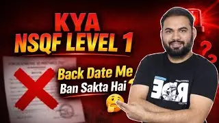 NSQF Level 1 Certificate Back Date Me Banta Hai? | Students Alert ⚠️| Shahid Sir