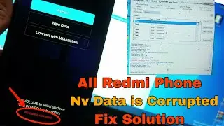 All Mi Phone | Nv Data Corrupted Solution | Redmi Mobile NV Data error Fix