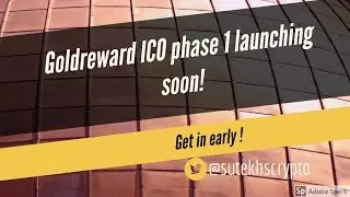 ⚱ Goldreward ICO phase 1 launching soon!