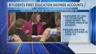 Applications for Students First Education Savings Accounts to Be Accepted Starting May 31