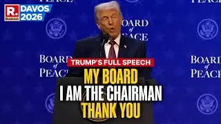 What did US President Donald Trump say at the Board of Peace signing? | Full Speech | WEF 2026 Davos