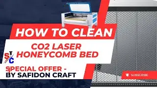 How to Clean your CO2 Laser Engraver's Honeycomb Bed #co2lasercuttingmachine #co2laser co2