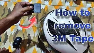 Easy method to remove 3M Tape on Helmet