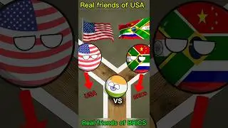 USA 🇺🇸 vs BRICS 🇧🇷🇷🇺🇮🇳🇨🇳 &ndash; Who Controls the Future in 2025?#shorts #countryballs #usa