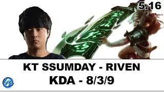 KT Ssumday - Riven vs Jarvan IV - Kr SoloQ