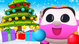 Leia, o caminhão, está decorando sua árvore de Natal! Desenho animado infantil. Desenhos animados