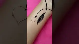 Simple mehndi ll F letter mehndi design ll mehndi tattoo #shorts #ytshorts #mehndi #tattoo