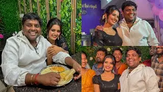 Bigg Boss Priyanka Jain With Tasty Teja at Irani Nawabs Opening in Kondapur | Priyanka Jain Latest