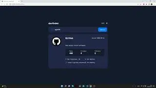 GitHub user search app | HTML5 & CSS3 & JS & API