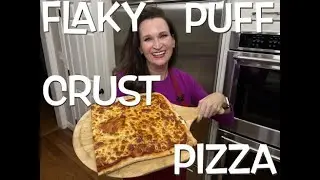 Flaky Puff Crust Pizza! Think Crispy Layers For The Crust With Cheese On Top. Absolutely Delicious!