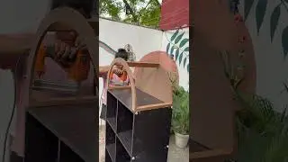 How to build arc cabinet? PART I.. converting bookshelf to arc cabinet.. #furniturerenovation