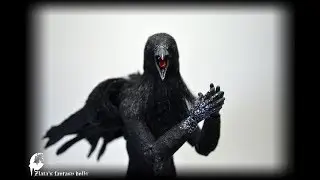 Art BJD Furry Crow  by Zlata's fantasy dolls